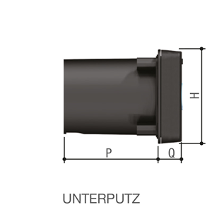 Codeschloss CAME Unterputz,mit 12 Tasten, blau beleuchtet.,Gehäuse Kunststoff RAL7024.