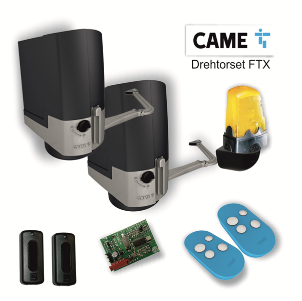 Drehtorset CAME Typ FTX 2-flügelig,Serie Move bis 2,5m Flügelbreite,,Gewicht bis 250kg,  Mauerrücksprung 150