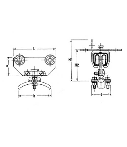 Kabel- od. Schlauchtäger