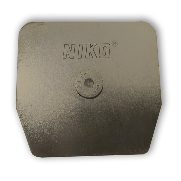 Schienenendkappe "NIKO" Profil 26.000,Schützt das Innere der Laufschiene vor,Verschmutzung. Top Clean galv. verzinkt